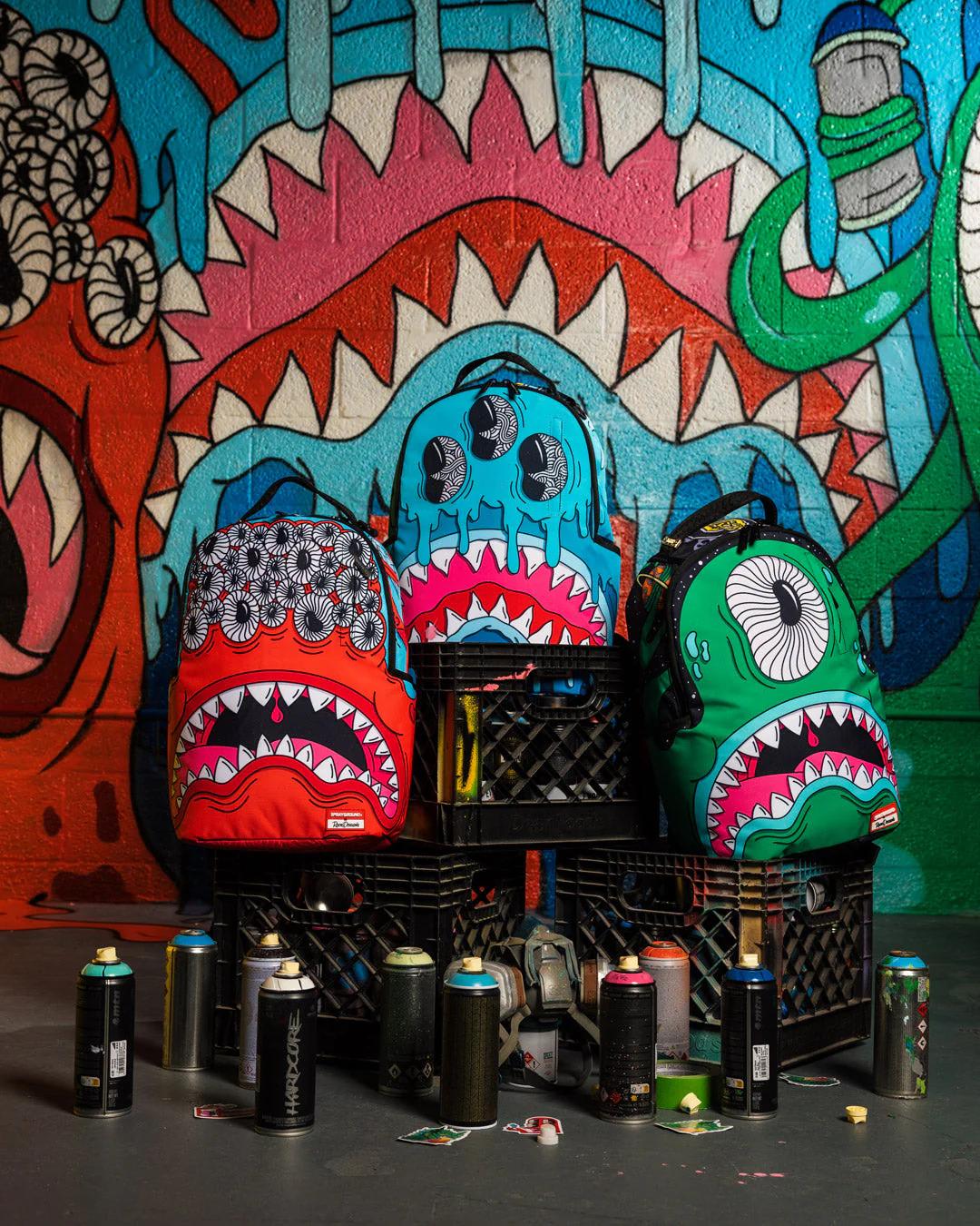 Sprayground Premium | JORGE RODRIGUEZ THE ARTIST COLLAB DRIPS SHARKS BACKPACK