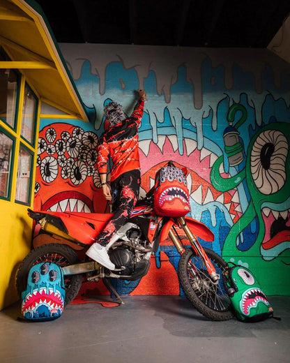 Sprayground New | JORGE RODRIGUEZ THE ARTIST COLLAB BLINKY SHARK BACKPACK
