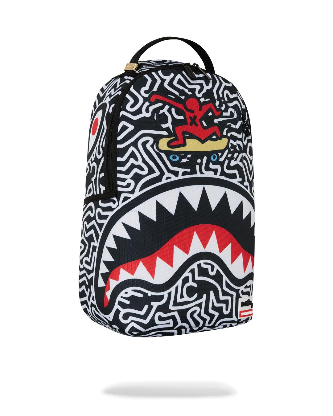 Sprayground Featured | KEITH HARING SKATER SHARK DLXSR BACKPACK