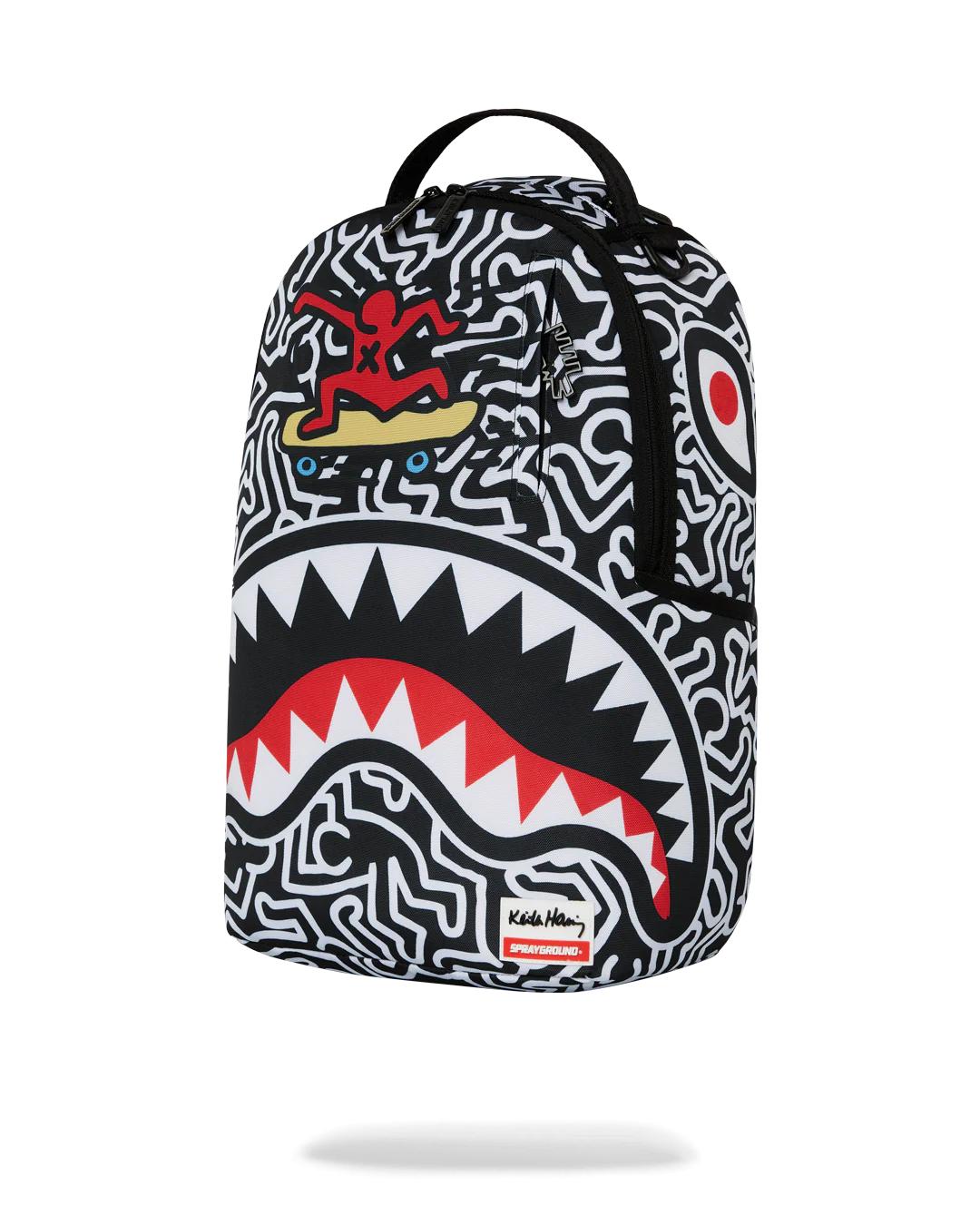 Sprayground Featured | KEITH HARING SKATER SHARK DLXSR BACKPACK