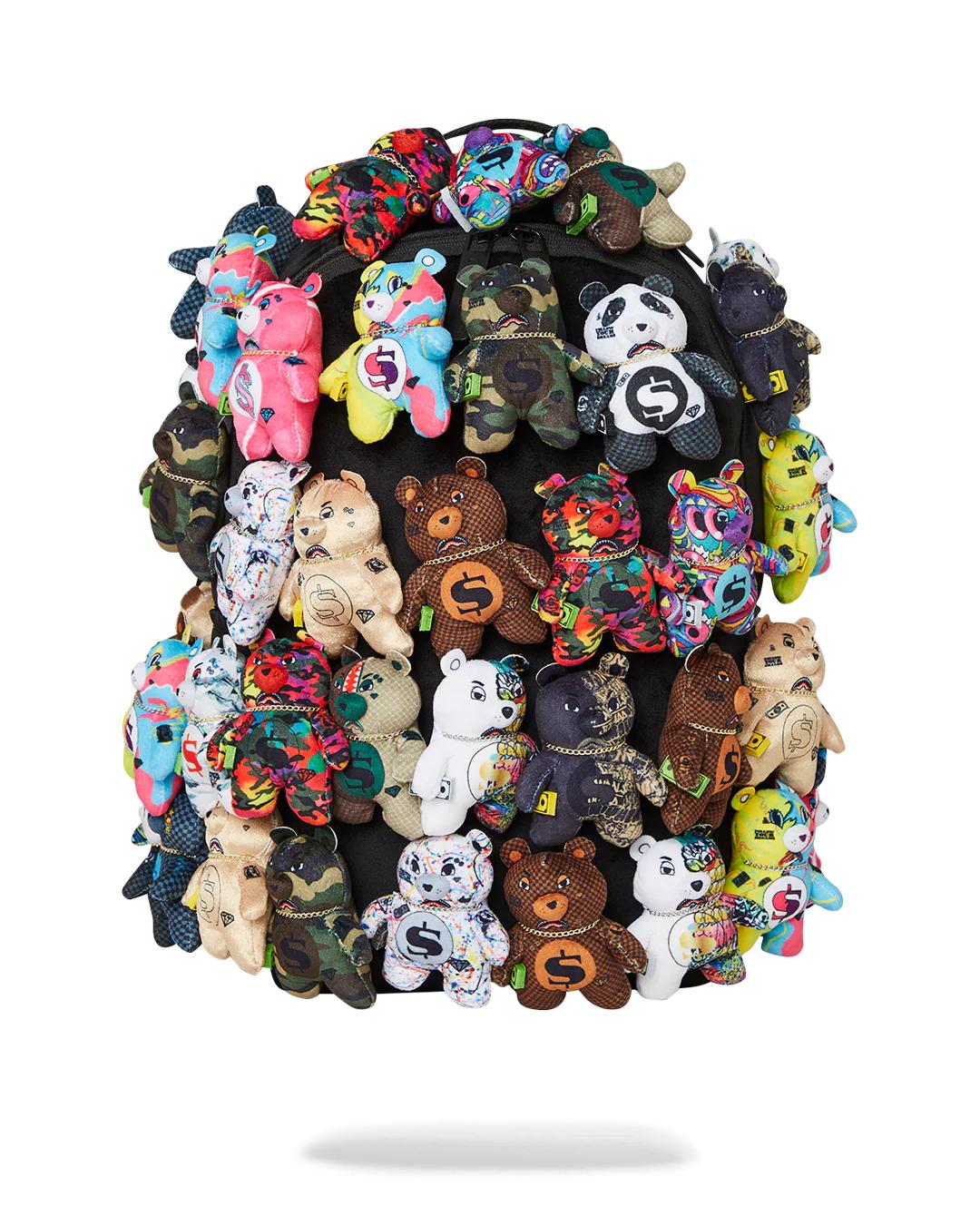 Sprayground Best Seller | PACK OF BEARS REAL PLUSH BEARS RUNWAY PIECE BACKPACK - SUPER EXCLUSIVE