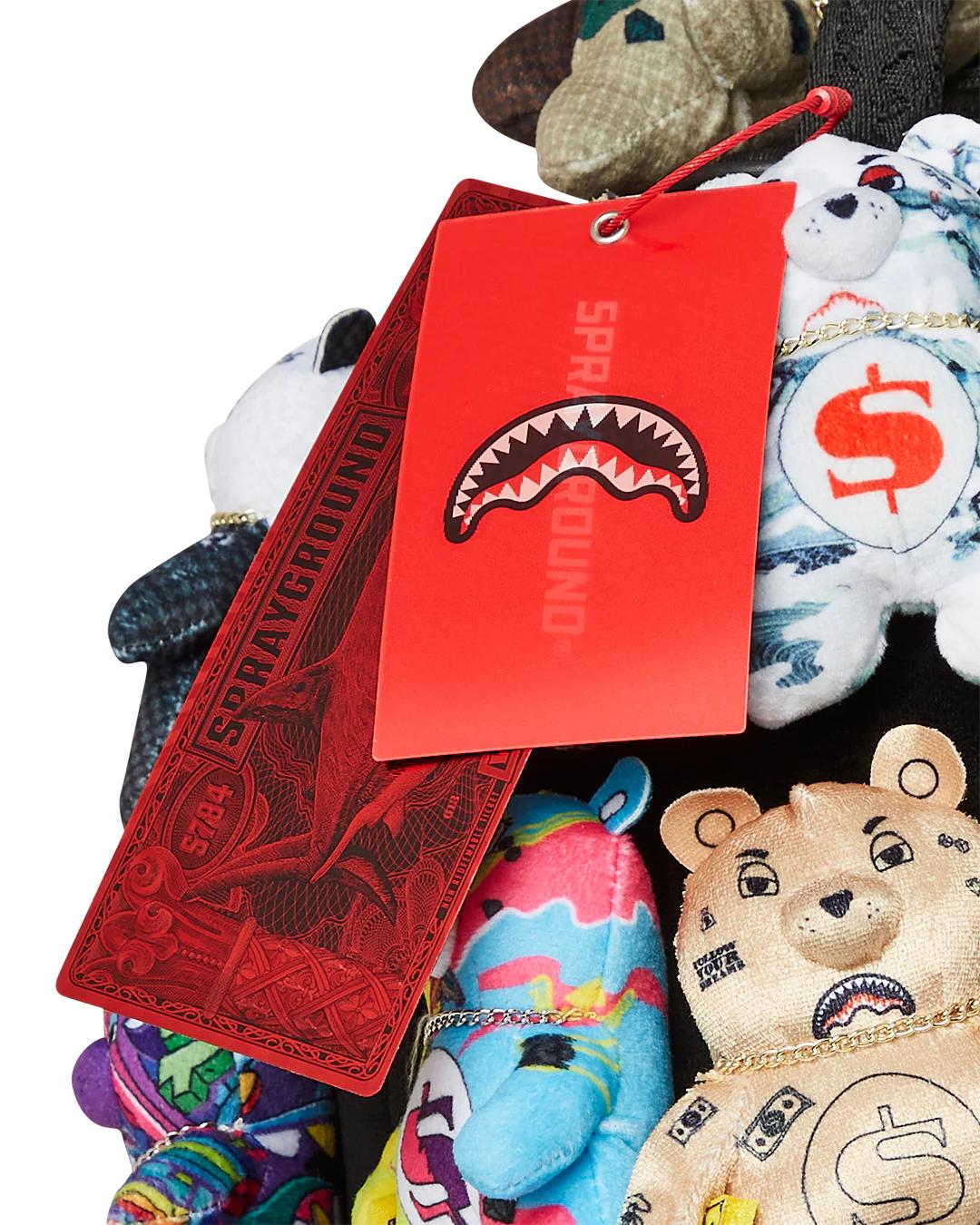 Sprayground Best Seller | PACK OF BEARS REAL PLUSH BEARS RUNWAY PIECE BACKPACK - SUPER EXCLUSIVE