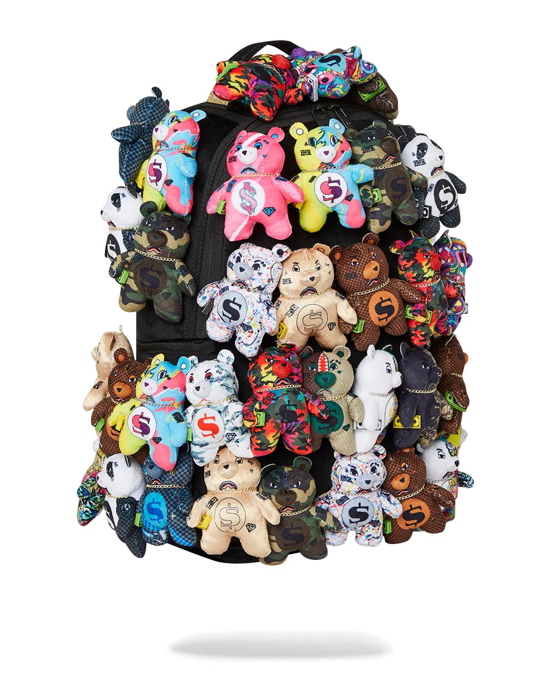 Sprayground Best Seller | PACK OF BEARS REAL PLUSH BEARS RUNWAY PIECE BACKPACK - SUPER EXCLUSIVE