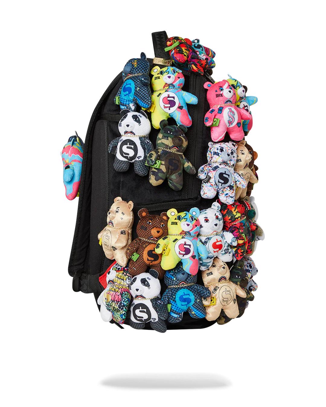 Sprayground Best Seller | PACK OF BEARS REAL PLUSH BEARS RUNWAY PIECE BACKPACK - SUPER EXCLUSIVE