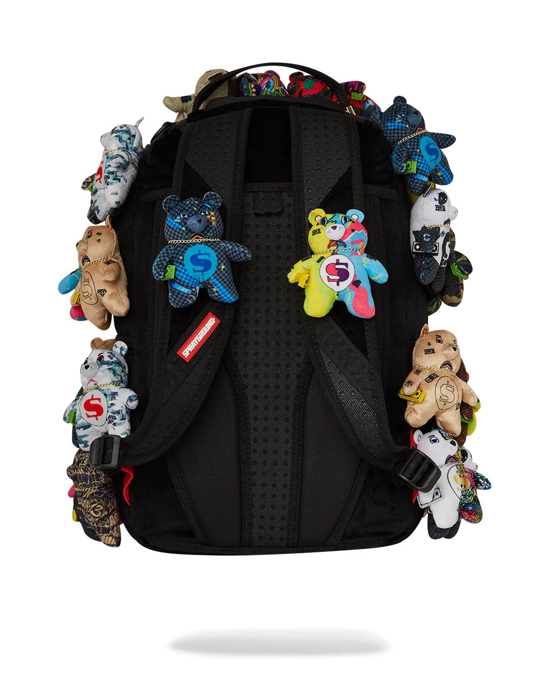 Sprayground Best Seller | PACK OF BEARS REAL PLUSH BEARS RUNWAY PIECE BACKPACK - SUPER EXCLUSIVE