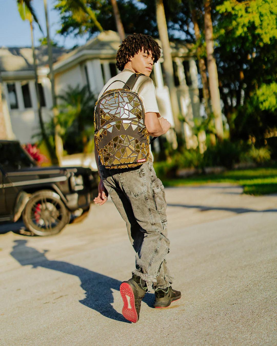 Sprayground Recommended | HAND MADE MIRROR SHARK BURST - SUPER EXCLUSIVE