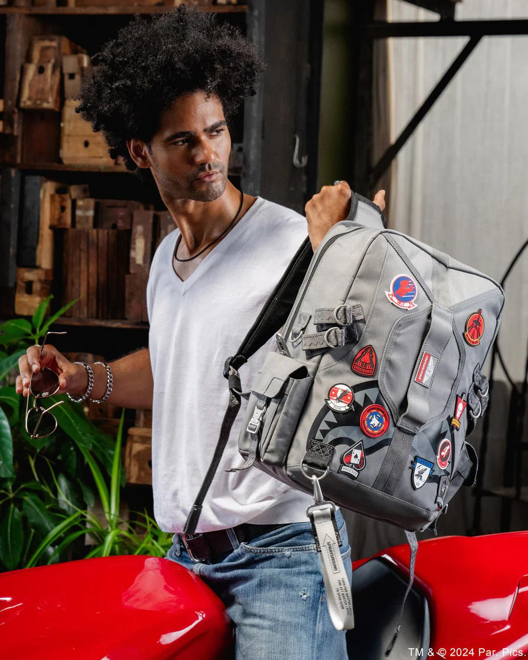 Sprayground Featured | TOP GUN FLIGHT CREW OFFICIAL COLLAB PILOT BACKPACK
