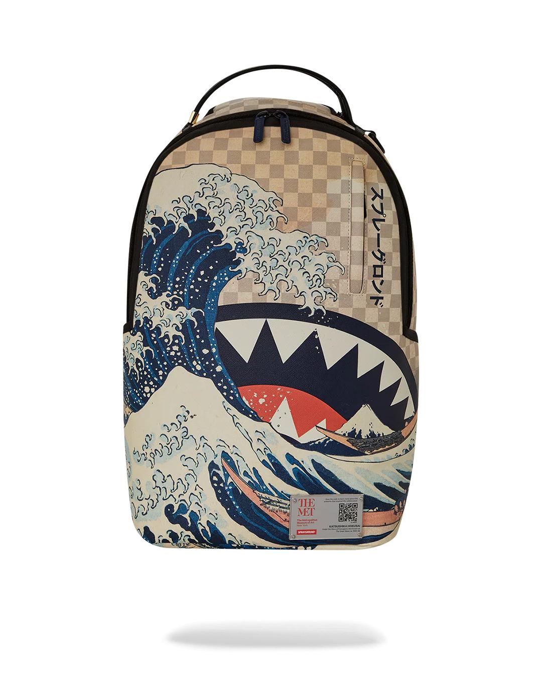 Sprayground Premium | THE MET HOKUSAI GREAT WAVE BACKPACK