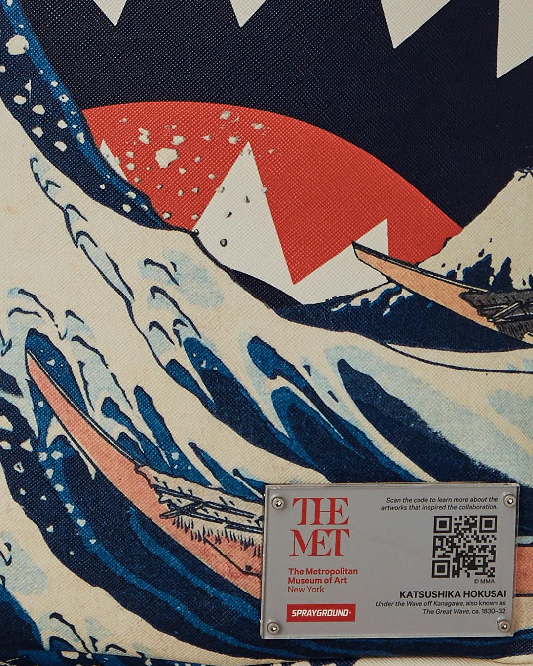 Sprayground Premium | THE MET HOKUSAI GREAT WAVE BACKPACK